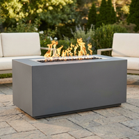 The Outdoor Plus 48" Pismo Fire Pit — Powder Coat — patio view