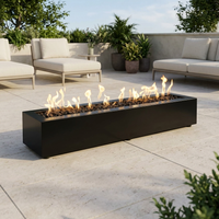 The Outdoor Plus 72" Eaves Fire Pit — Powder Coat — patio view