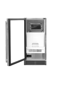 Summerset 15" UL Outdoor Rated Ice Maker with Stainless Steel Door - 50 lb. Capacity