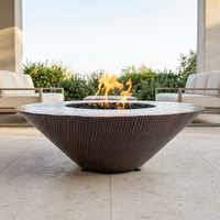 The Outdoor Plus 48" Cazo Fire Pit — Wide Ledge — Hammered Copper — alternate view