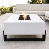 The Outdoor Plus 42-Inch Baja Fire Pit — Black & White — alternate view