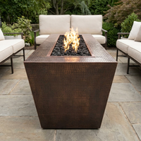 The Outdoor Plus 72" Mesa Fire Pit — Hammered Copper — alternate view