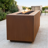 The Outdoor Plus 60" Pismo Fire Pit — Corten Steel — alternate view