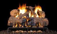 18" Charred Angel Oak Outdoor Vented Gas Log Set | Real Fyre