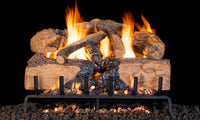 18" Charred Angel Split Oak Vented Gas Log Set | Real Fyre