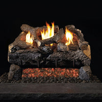 16-inch Evening Fyre Charred ST Ventless Gas Log Set by Real Fyre