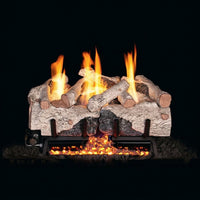 30-inch Peterson Charred Alpine Birch Outdoor Ventless Gas Logs by Real Fyre