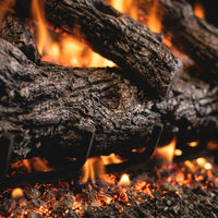 30" Rustic Oak ANSI Vented Gas Log Set | Real Fyre