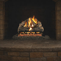 16" Charred Oak Vented Gas Log Set | Real Fyre
