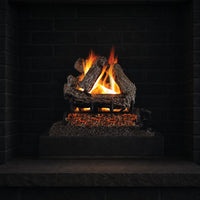 16" Rustic Oak ANSI Vented Gas Log Set | Real Fyre
