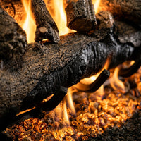 24" American Oak Designer See-Through Vented Gas Logs | Real Fyre