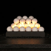 18-inch Peterson Carrera Marble Fireball Ventless Gas Logs by Real Fyre