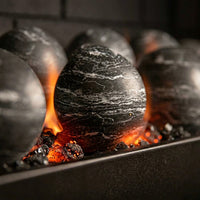 18" Peterson Nero Marquina Fireball Ventless Gas Logs | Real Fyre