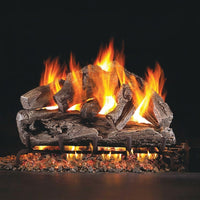 24-inch Rugged Oak Outdoor Vented Gas Log Set by Real Fyre