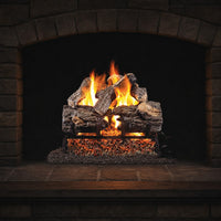 18" Charred Oak ANSI Vented Gas Log Set | Real Fyre