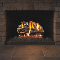 18" Charred Rugged Split Oak ANSI Vented Gas Log Set | Real Fyre