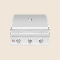 Summerset Sizzler 25-Inch Built-In Gas Grill — lid closed, manufacturer photograph