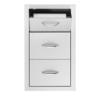 Summerset 17" Vertical 2-Drawer & Paper Towel Holder Combo