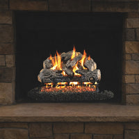 24" Charred Northern ANSI Vented Gas Log Set | Real Fyre