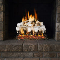 24" Mountain Birch Vented Gas Log Set | Real Fyre
