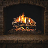 24" Rugged Split Oak ANSI Vented Gas Log Set | Real Fyre