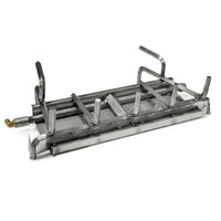Grand Canyon 48" Stainless Steel Two-Burner Vented Gas Log Burner System - Natural Gas