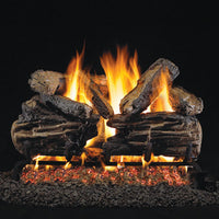 30" Charred Split Vented Gas Log Set | Real Fyre