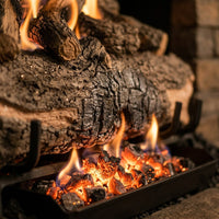 30" Mountain Crest Oak Vented Gas Log Set | Real Fyre