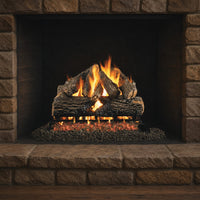 30" Charred Oak ANSI Vented Gas Log Set | Real Fyre