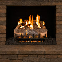 30" Mountain Crest Oak Vented Gas Log Set | Real Fyre