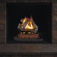 30" Rustic Oak ANSI Vented Gas Log Set | Real Fyre