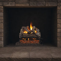 36" Golden Oak Vented Gas Log Set | Real Fyre