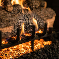 39" Mountain Crest Oak Vented Gas Log Set | Real Fyre