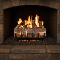 39" Mountain Crest Oak Vented Gas Log Set | Real Fyre