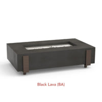 American Fyre Designs Iron Saddle 60" Gas Fire Table - Smoke, Natural Gas, Manual Ignition