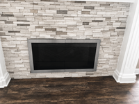 Brooklyn Hidden Main Frame - Single Panel Masonry & Prefab Fireplace Doors | Custom