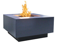 Fire Garden 44" Chat Table Gas Fire Pit - Graphite, Natural Gas