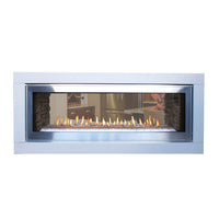 Empire Boulevard 48" See-Through direct vent linear gas fireplace with see-through design and outdoor kit