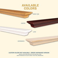 Kenton Wood Mantel Shelf Kit Honey Oak