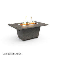 Cosmopolitan 54" Rectangle Concrete Fire Pit Table | AFD