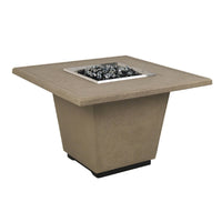Cosmopolitan 36" Square Concrete Fire Pit Table | AFD — view 2
