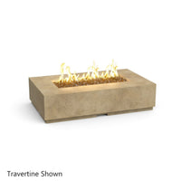 Legend 60" Rectangle Concrete Fire Pit Table | American Fyre Designs — view 6