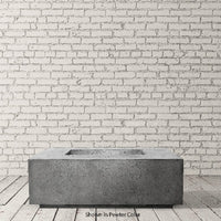 Porto 58 58" Rectangle Concrete Fire Pit Table | Prism Hardscapes — view 4