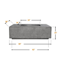 Porto 68 68" Round Concrete Fire Pit Table | Prism Hardscapes — view 4