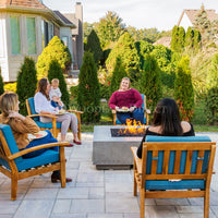 Tavola III 48" Square Concrete Fire Pit Table | Prism Hardscapes — view 2