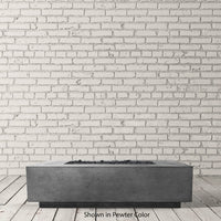 Tavola VIII Rectangle Concrete Fire Pit Table | Prism Hardscapes — view 3
