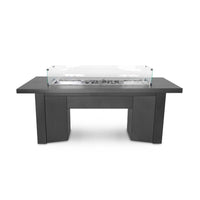 Alameda Rectangle Powder Coat Steel Fire Pit Table | The Outdoor Plus — view 2