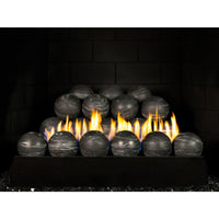18" Peterson Nero Marquina Fireball Ventless Gas Logs | Real Fyre