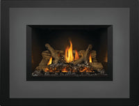 Napoleon Oakville X3 gas insert product shot with charcoal large faceplate