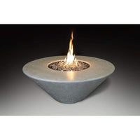 Grand Canyon Olympus 44" Round GFRC Gas Fire Table - Bone, Natural Gas